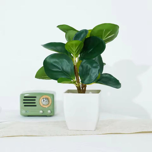 Fake Plants Bonsai Simulation Pot Green Plants Artificial Plants Table Potted Ornaments for Hotel Home Office Room Decoration