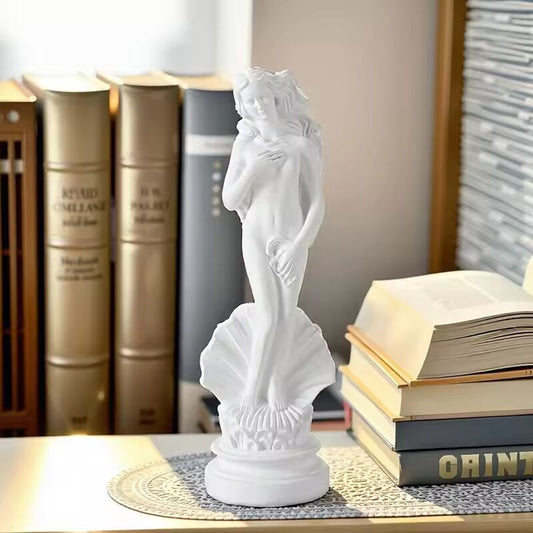 Vilead Aphrodite Statue The Greek Goddess of Beauty Resin Miniature Figurine Book Shelf Decoration Office Desktop Table Decor